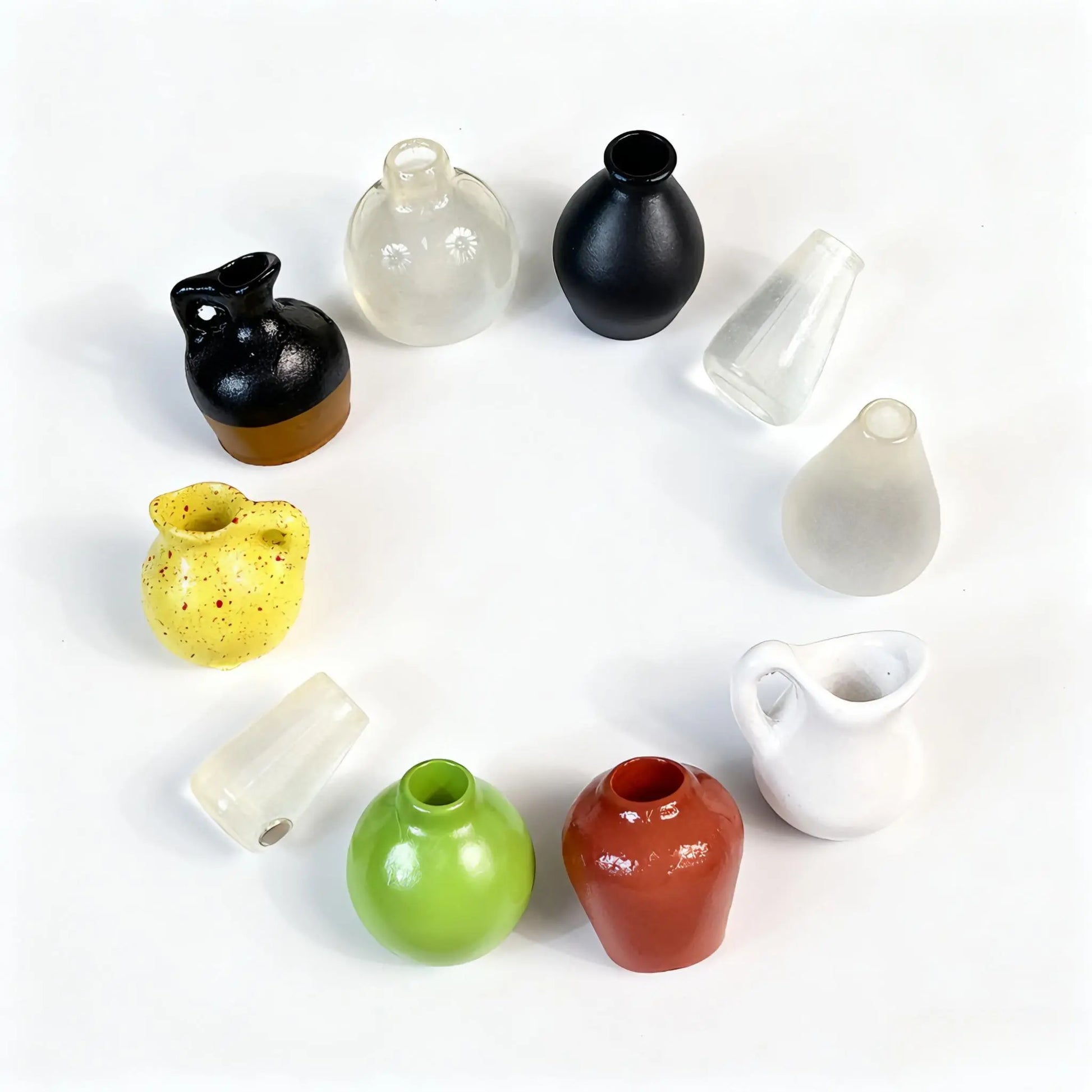 Cute Mini Vase Fridge Magnets, 8-Piece Set – Nordic-Chinese Fusion Design, DIY Creative Home Decor, Shatterproof Resin, Great Gift for Girlfriend, Best Friend, Mom (Kitchen, Office, Room)