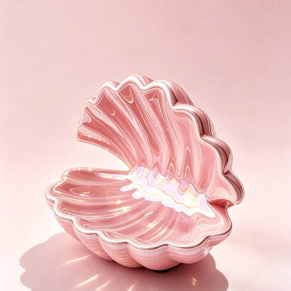 Pink Minimalist Shell Vanity Tray, Key Jewelry Ring Storage, Aesthetic Home Decor, Perfect Gift for Mom & BFF