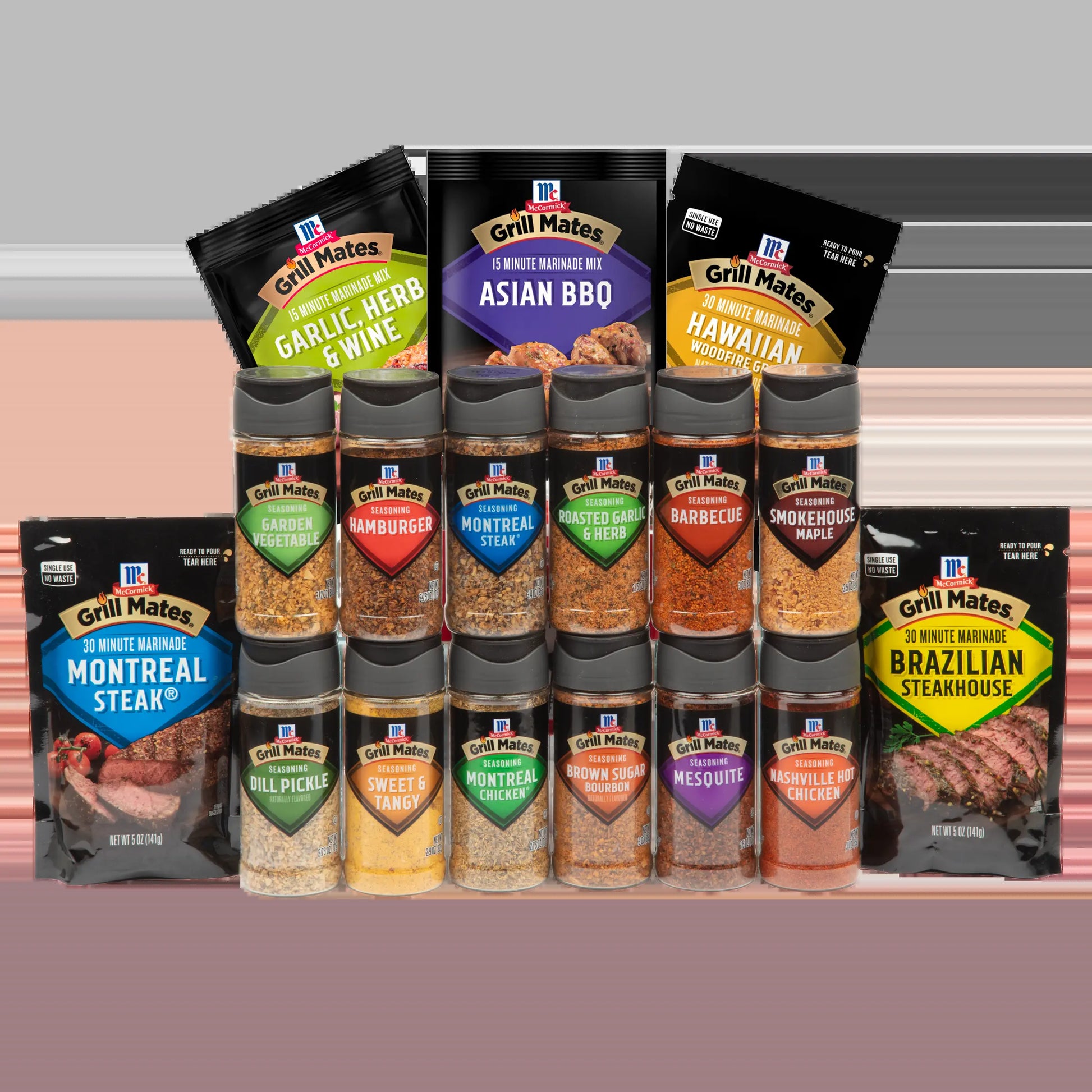 Mccormick Grill Mates Everyday Grilling Curated Bundle - 17 Grilling Seasonings & Marinades