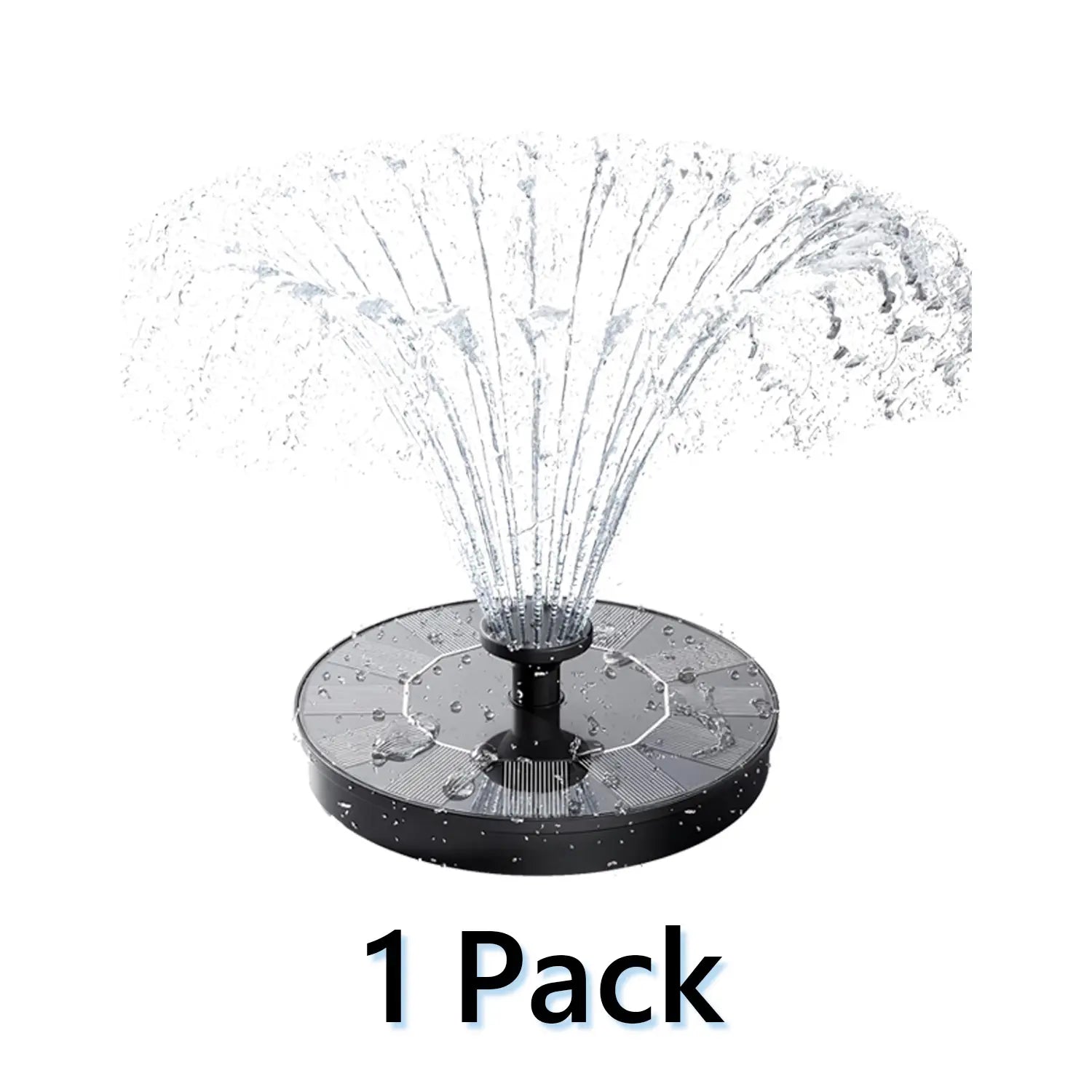 JNOEC Solar Fountain, Solar Bird Bath Fountains Pump with 6 Nozzles, 2026 Upgraded Free Standing Floating Solar Powered Water Fountain Pump for Bird Bath, Garden, Pond, Pool and Outdoor