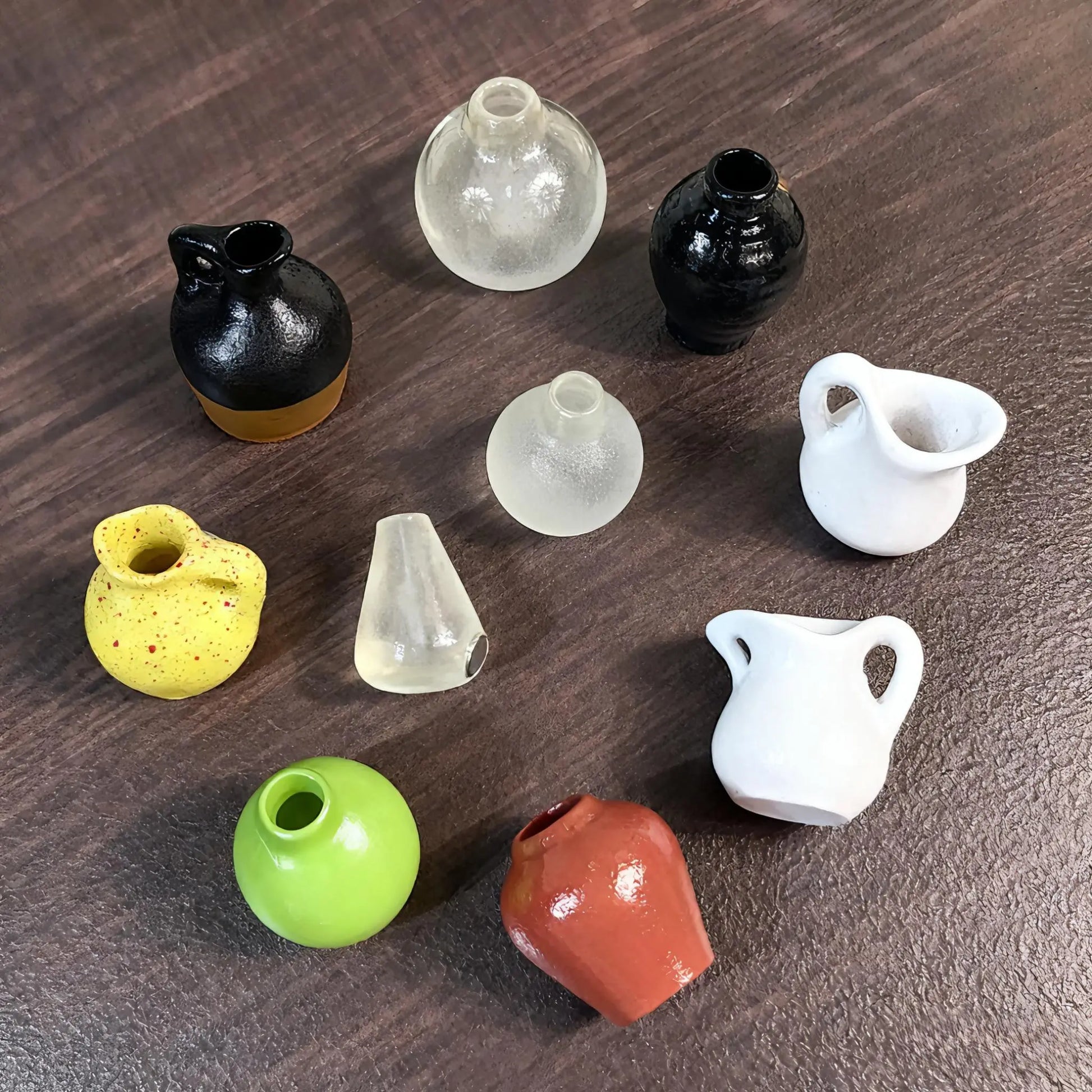 Cute Mini Vase Fridge Magnets, 8-Piece Set – Nordic-Chinese Fusion Design, DIY Creative Home Decor, Shatterproof Resin, Great Gift for Girlfriend, Best Friend, Mom (Kitchen, Office, Room)