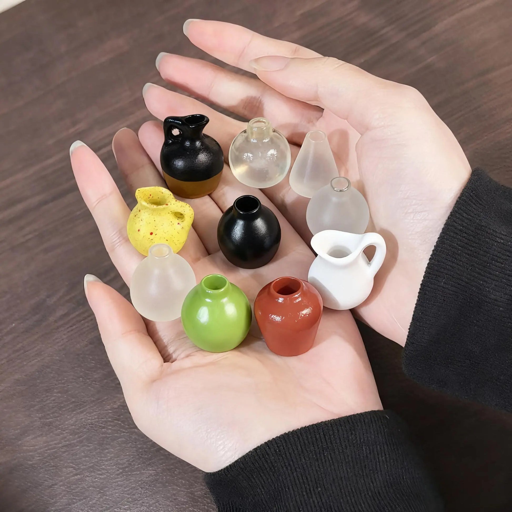 Cute Mini Vase Fridge Magnets, 8-Piece Set – Nordic-Chinese Fusion Design, DIY Creative Home Decor, Shatterproof Resin, Great Gift for Girlfriend, Best Friend, Mom (Kitchen, Office, Room)
