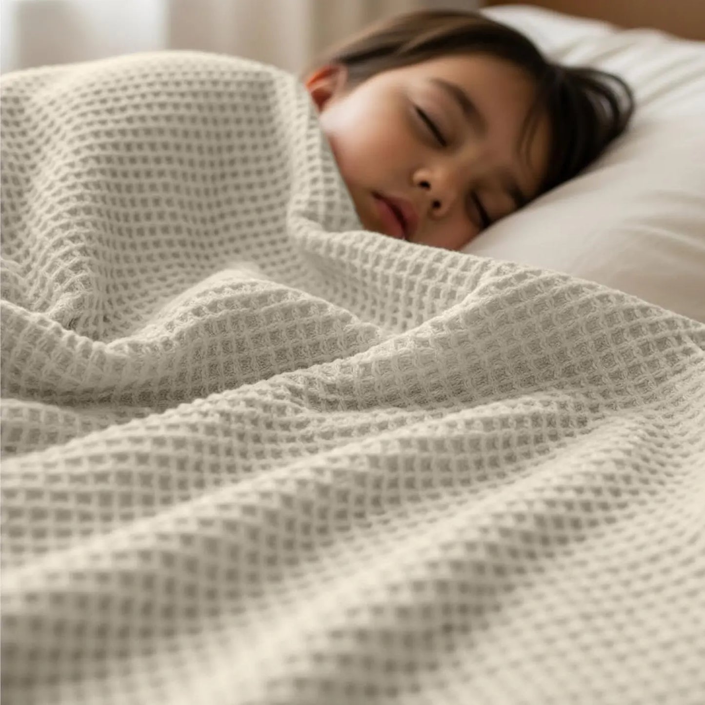 Utopia Bedding Waffle Blanket – Lightweight Cotton Blend Throw for Bed & Couch